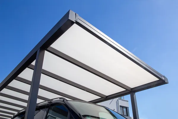 Leistungen_Überdachungen_2 Carport, Überachnung für Autos aus schwarem Metall