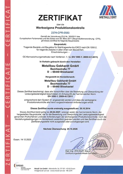 Zertifikat Zertifikat